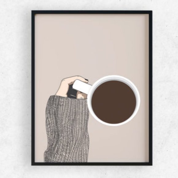 Hand Crafted Other - coffee art print